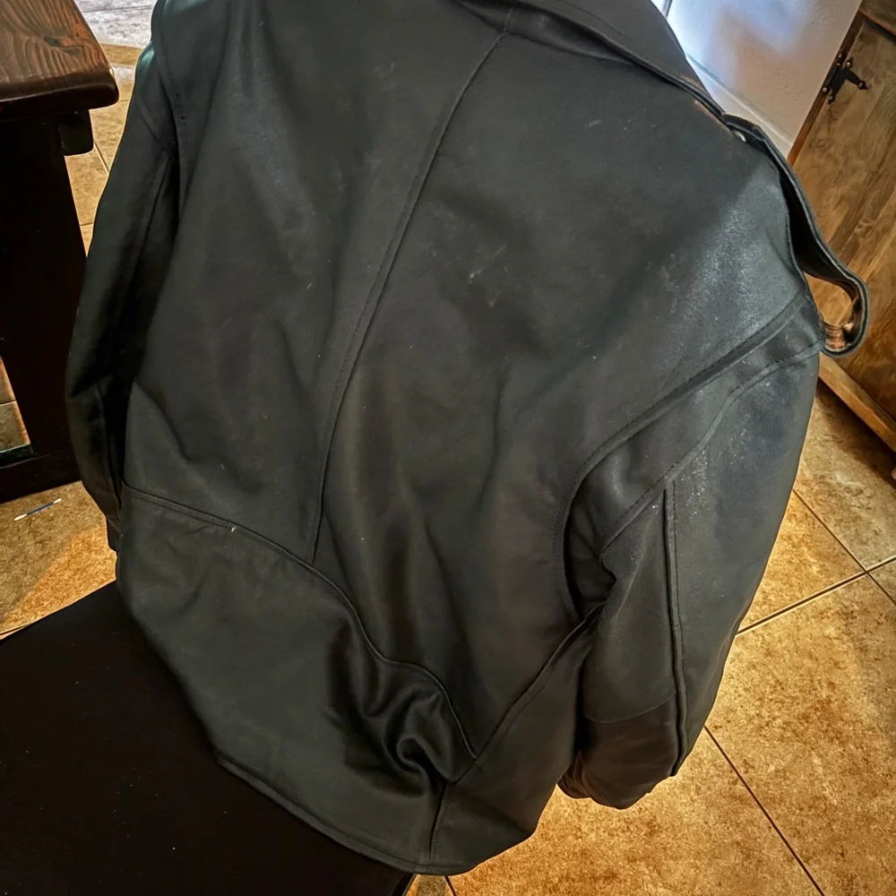 Black Leather Biker Jacket